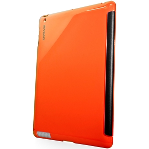  Capdase Karapace Jacket Case Polishe Orange for iPad 4/iPad 3/iPad 2 (KPAPIPAD2-0C07)